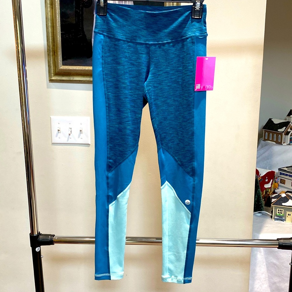 Jill yoga girls leggings, Large (12), blue